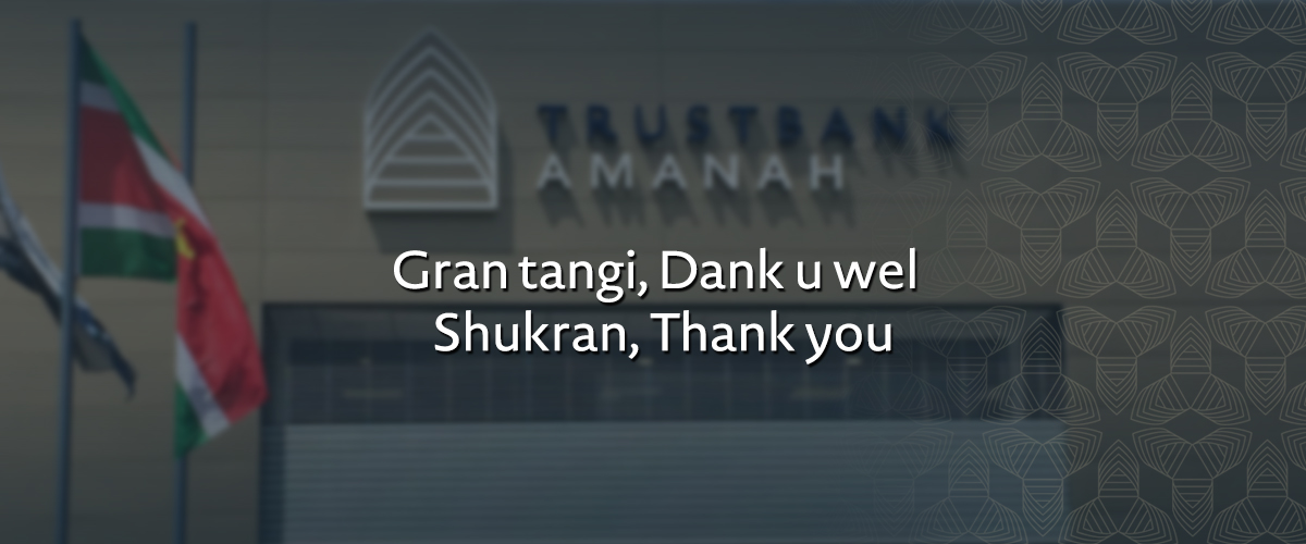 Trustbank Amanah Wishing you a year with Confidence and Blessings 
