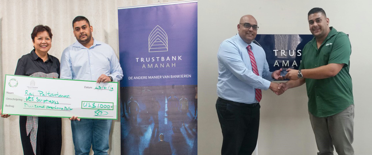 Trustbank Amanah Officiële overhandiging VES beste scriptieprijs 2019